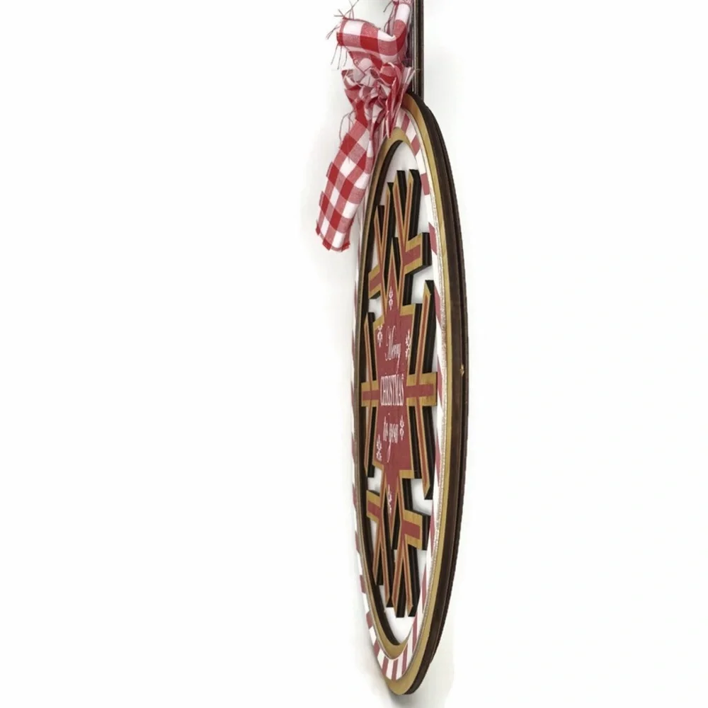 Christmas Snowflake Ornament Wood Decor